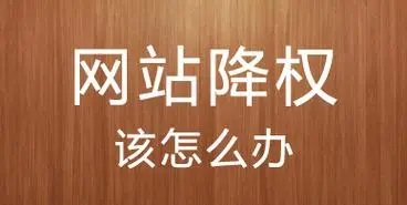 網(wǎng)站降權(quán)